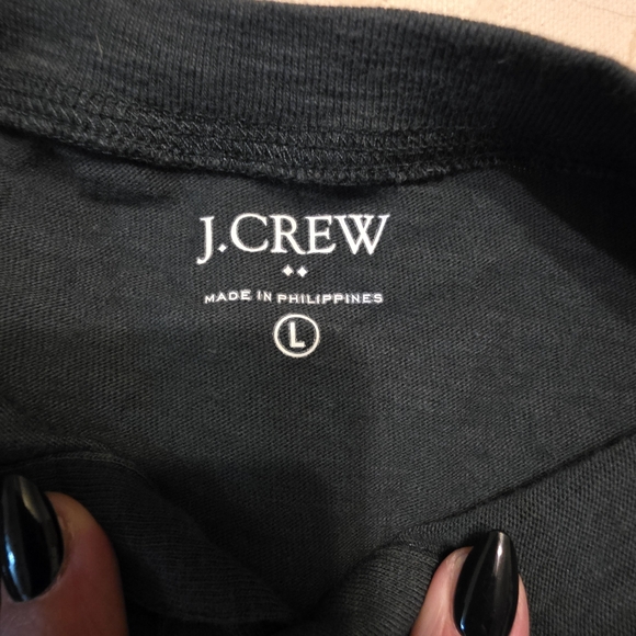 Men's Black Henley Shirt - Picture 2 of 2